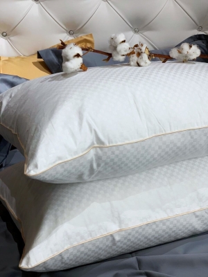 подушка comfort balance (50 × 70, инновационные шарики air soft, 100 % хлопок, жаккардовый сатин 135гр./м2)